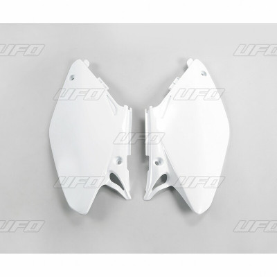 Plaques latérales UFO blanc Honda CR125R/250R