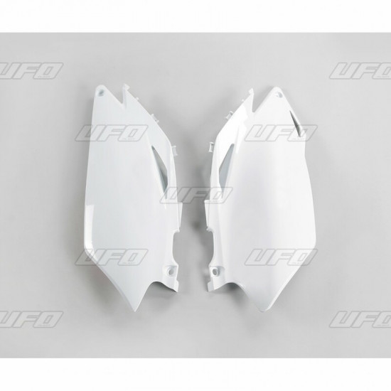 Plaques latérales UFO blanc Honda CRF250R/450R