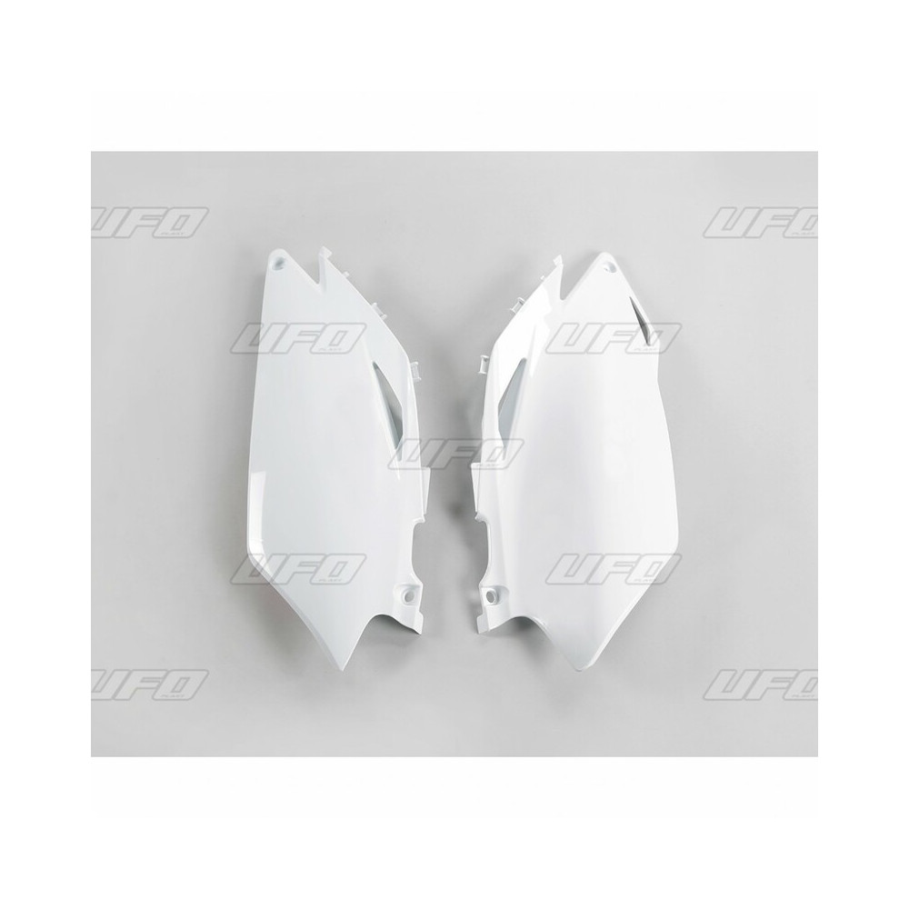 Plaques latérales UFO blanc Honda CRF250R/450R