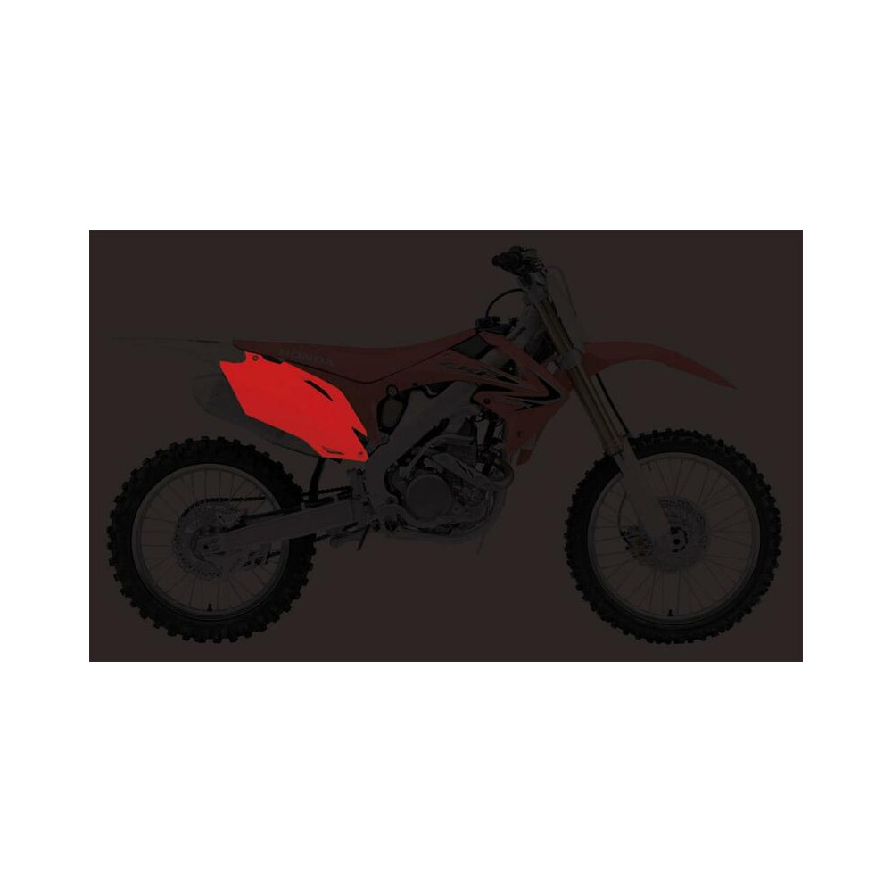 Plaques latérales UFO blanc Honda CRF250R/450R