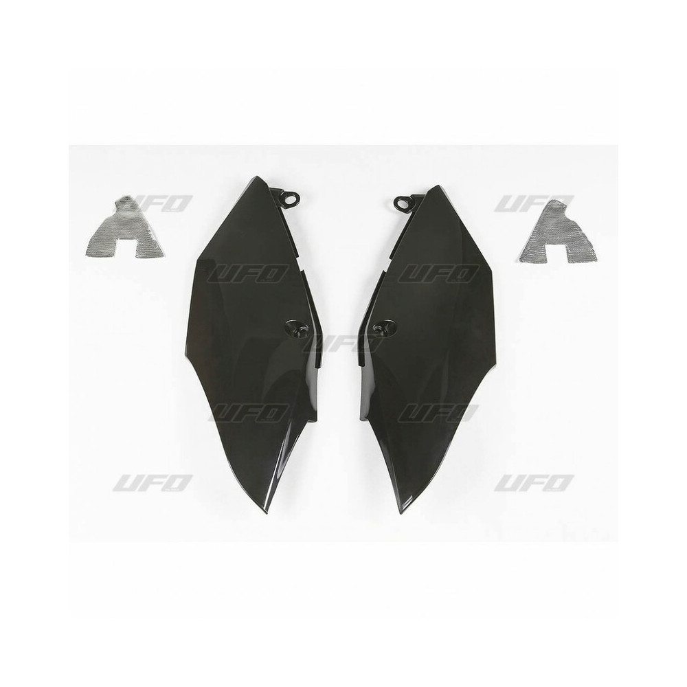 Plaques latérales UFO noir Honda CRF250R/450R/RX