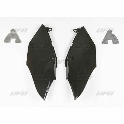 Plaques latérales UFO noir Honda CRF250R/450R/RX