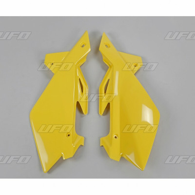 Plaques latérales UFO jaune Husqvarna