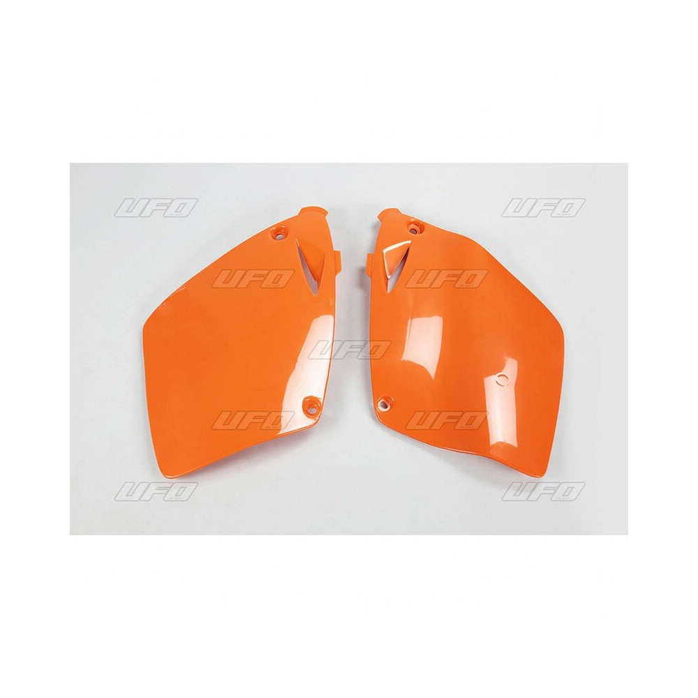 Plaques latérales UFO orange KTM