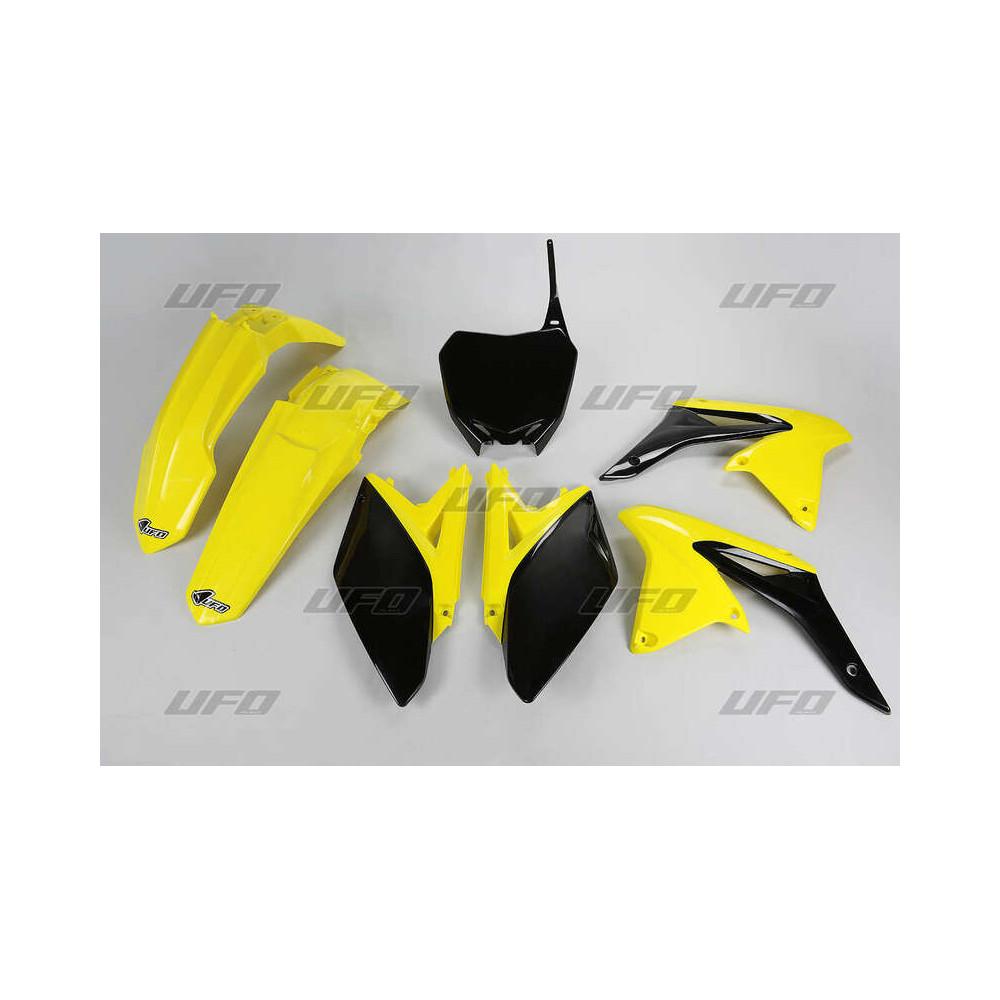 Kit plastique UFO couleur origine jaune/noir Suzuki RM-Z250