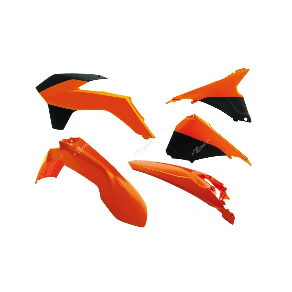 Kit plastique RACETECH couleur origine (2014) orange/noir KTM