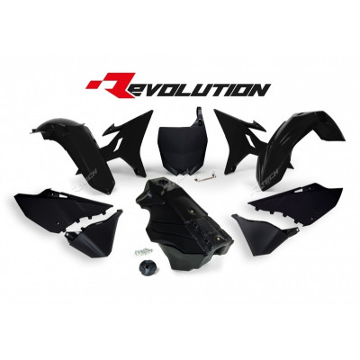 Kit plastique RACETECH Revolution + réservoir noir Yamaha YZ125/250