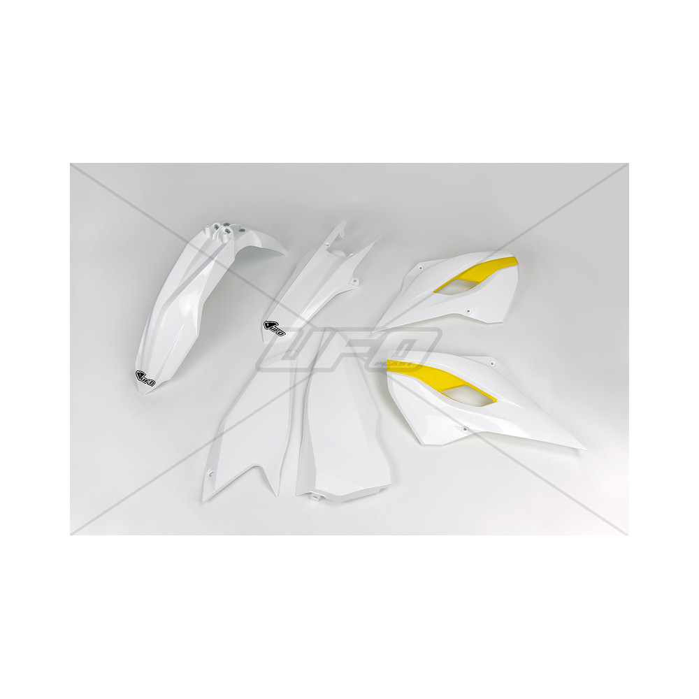 Kit plastique UFO couleur origine (2015) blanc/jaune Husqvarna