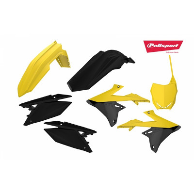 Kit plastiques POLISPORT jaune/noir Suzuki RM-Z450