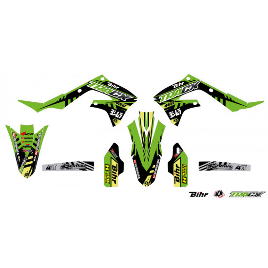 Kit plastique & déco UFO couleur origine Kawasaki KX450