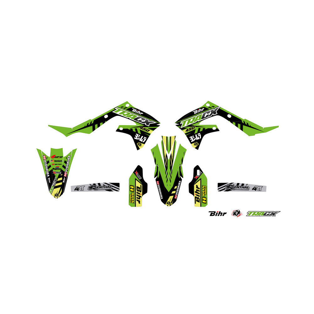 Kit plastique & déco UFO couleur origine Kawasaki KX450