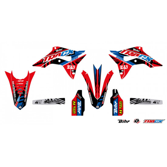 Kit plastique & déco UFO couleur origine Honda CRF250R