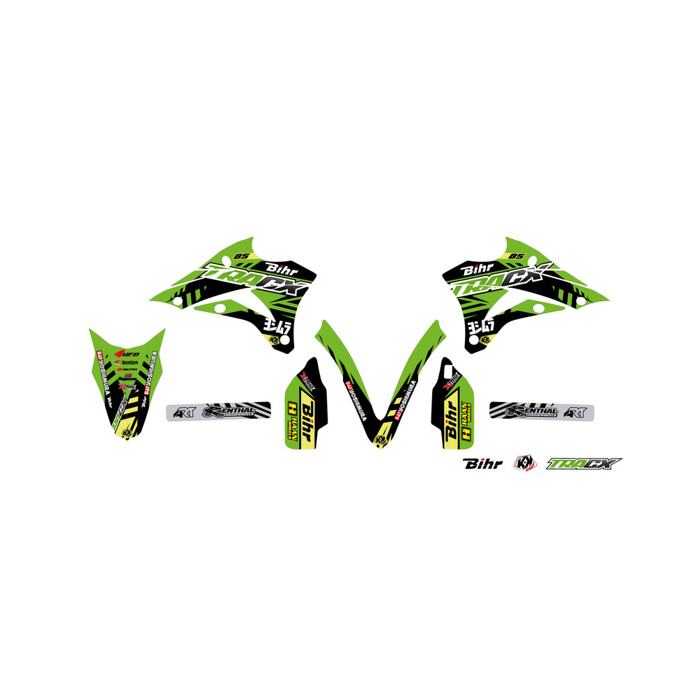 Kit plastique & déco UFO couleur origine Kawasaki KX85