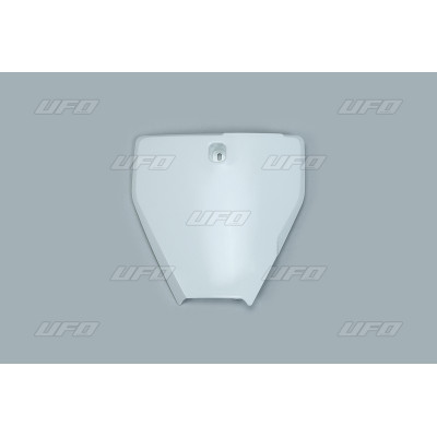 Plaque numéro frontale UFO blanc Husqvarna TC85