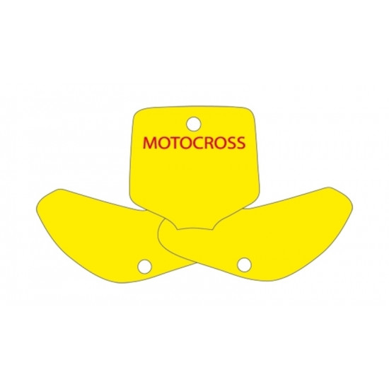 Fonds de plaque BLACKBIRD jaune KTM EXC