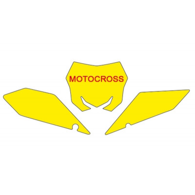 Fonds de plaque BLACKBIRD noir Suzuki RM-Z450