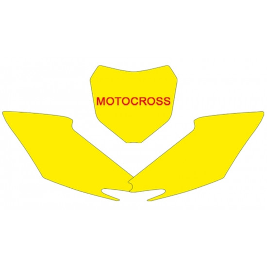 Fonds de plaque BLACKBIRD noir Honda CRF250R/450R