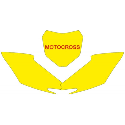 Fonds de plaque BLACKBIRD noir Honda CRF250R/450R