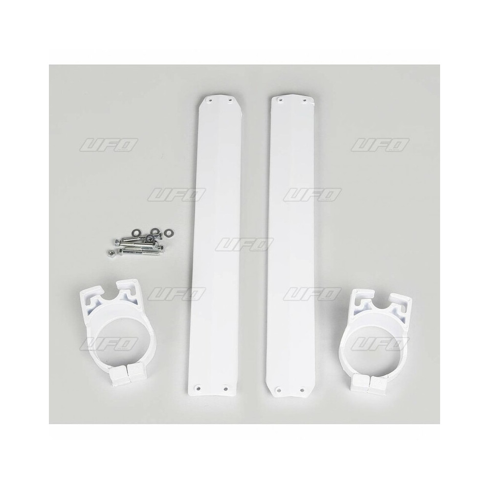 Protections de fourche UFO blanc Yamaha