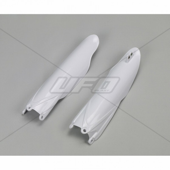 Protections de fourche UFO blanc Yamaha YZ250F/450F