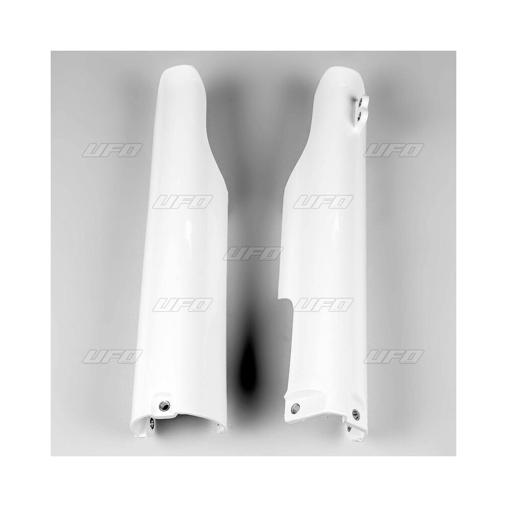 Protections de fourche UFO blanc Yamaha