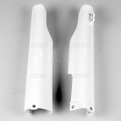 Protections de fourche UFO blanc Yamaha