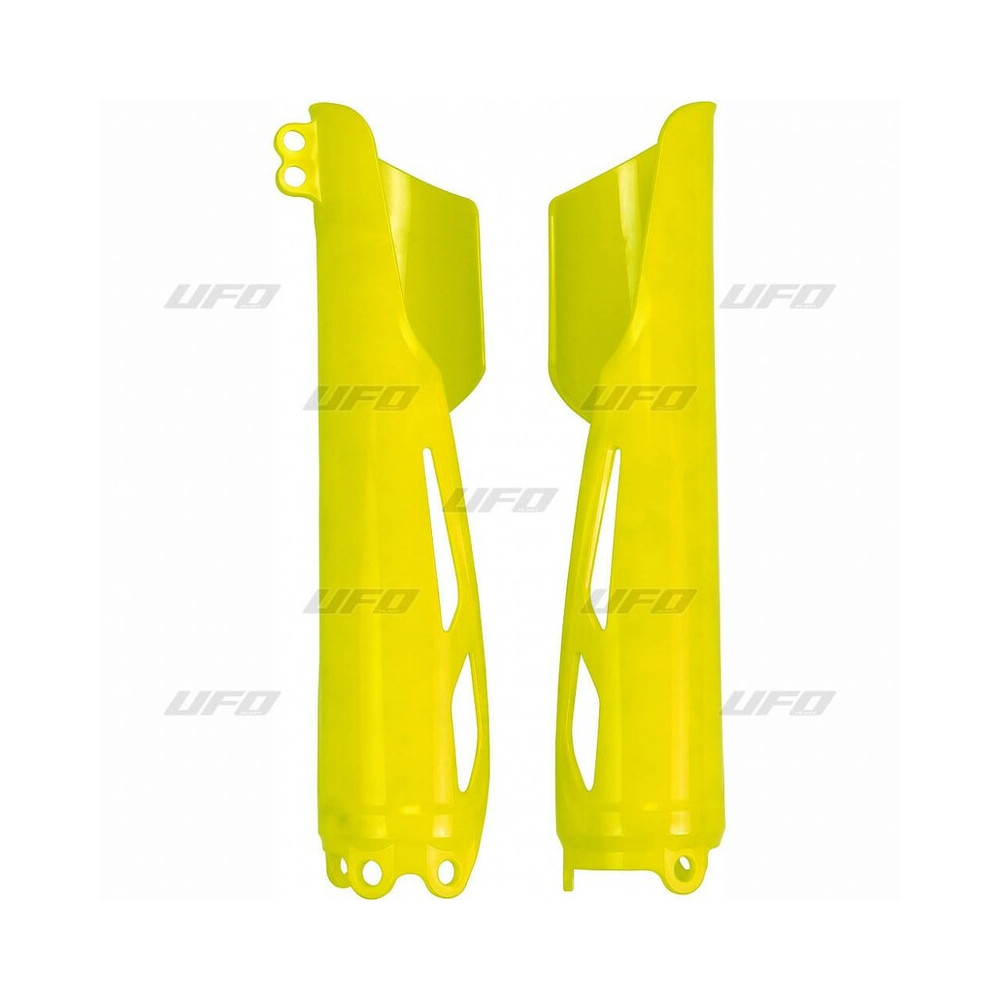 Protège fourche UFO jaune fluo Honda CR250/450R-RX