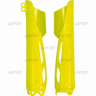 Protège fourche UFO jaune fluo Honda CR250/450R-RX