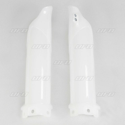 Protections de fourche UFO blanc Kawasaki KX85