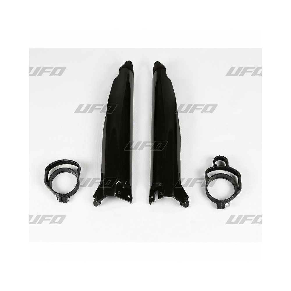 Protections de fourche UFO noir Kawasaki KX