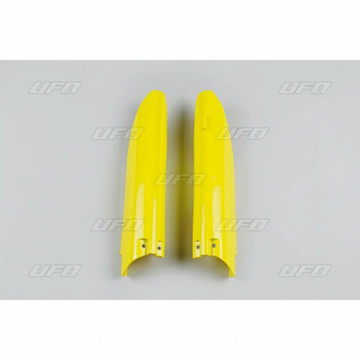 Protections de fourche UFO jaune Suzuki