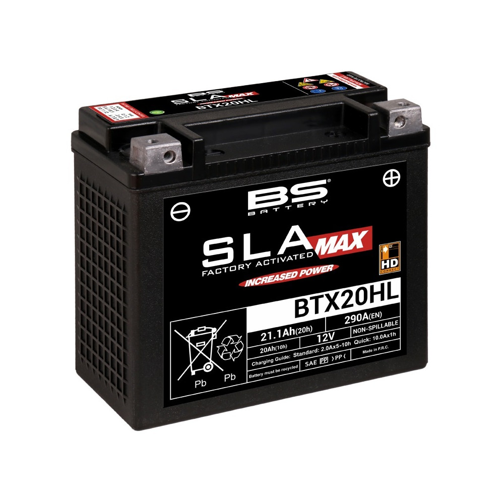 Batterie BS BATTERY SLA Max sans entretien activé usine - BTX20HL