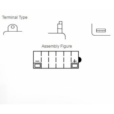 Batterie YUASA conventionnelle sans pack acide - 12N5.5A-3B