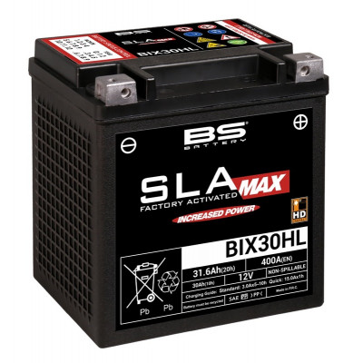 Batterie BS BATTERY SLA Max sans entretien activé usine - BIX30HL