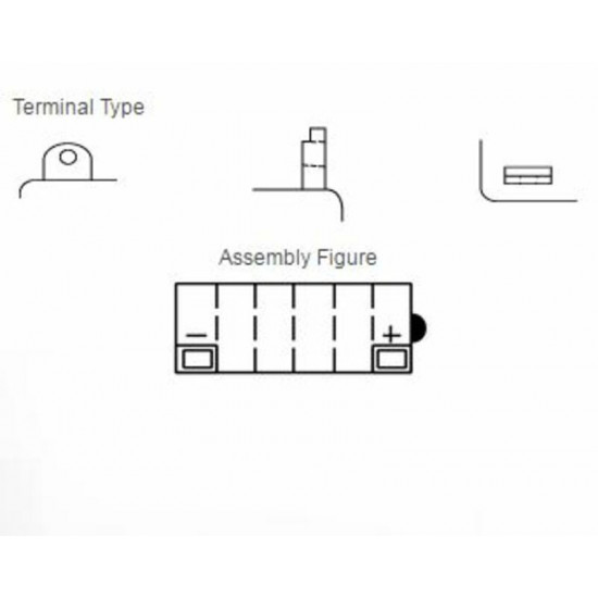 Batterie YUASA conventionnelle sans pack acide - 12N7-3B