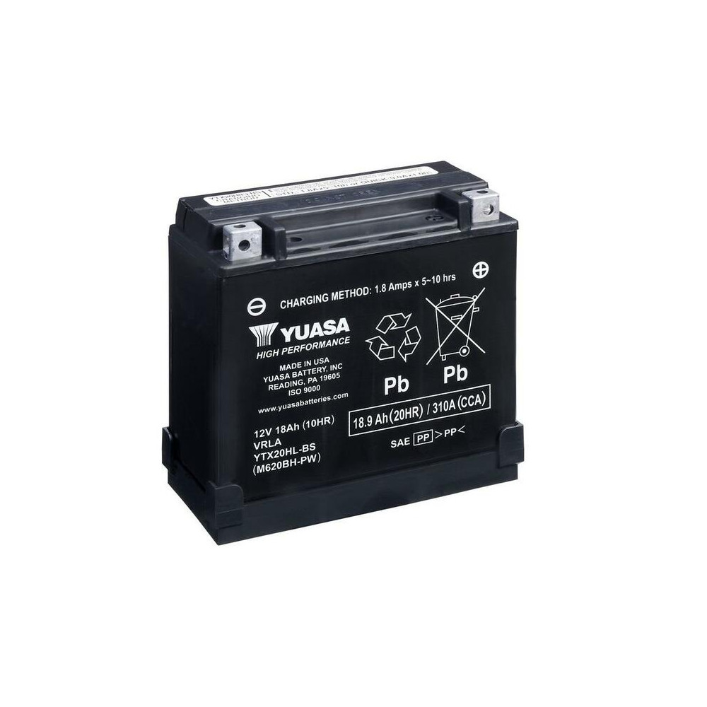 Batterie YUASA Sans entretien avec pack acide - YTX20HL-BS-PW