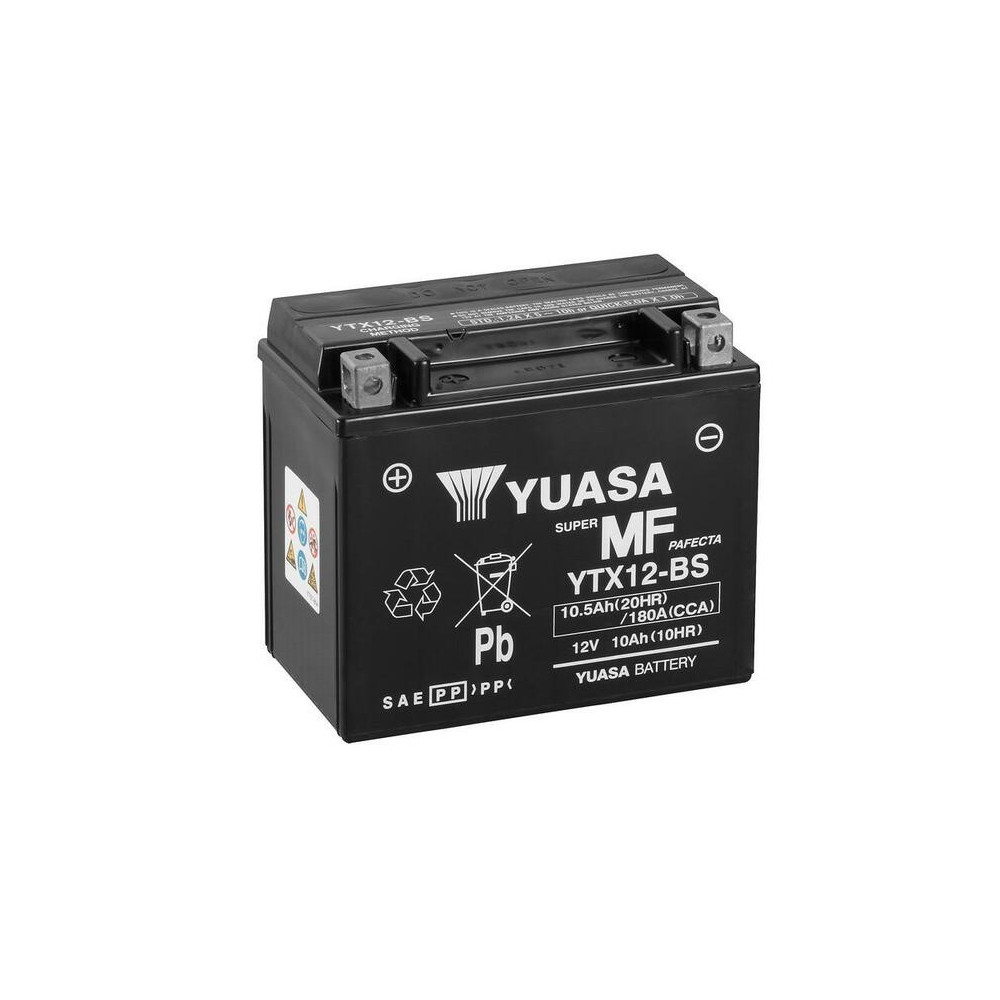 Batterie YUASA Sans entretien avec pack acide - YTX12-BS