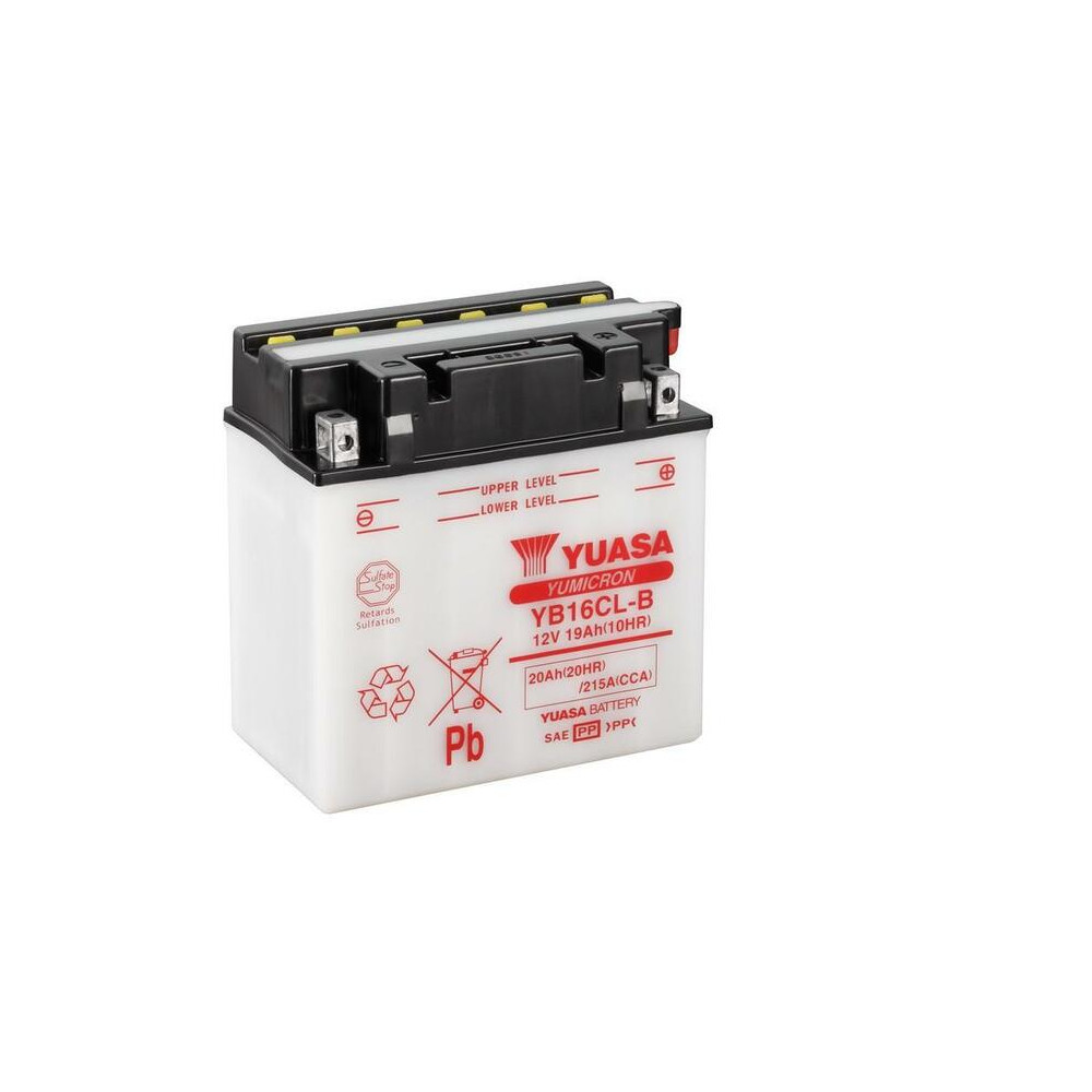 Batterie YUASA conventionnelle sans pack acide - YB16CL-B