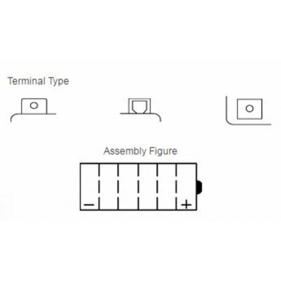 Batterie YUASA conventionnelle sans pack acide - YB16CL-B