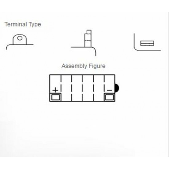 Batterie YUASA conventionnelle sans pack acide - 12N5.5-4B