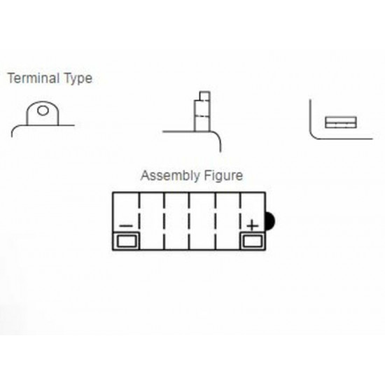 Batterie YUASA conventionnelle sans pack acide - 12N9-3B