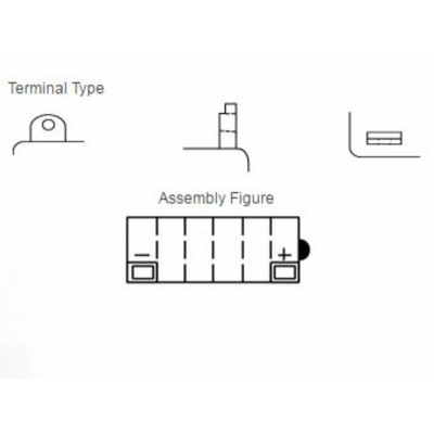 Batterie YUASA conventionnelle sans pack acide - 12N9-3B