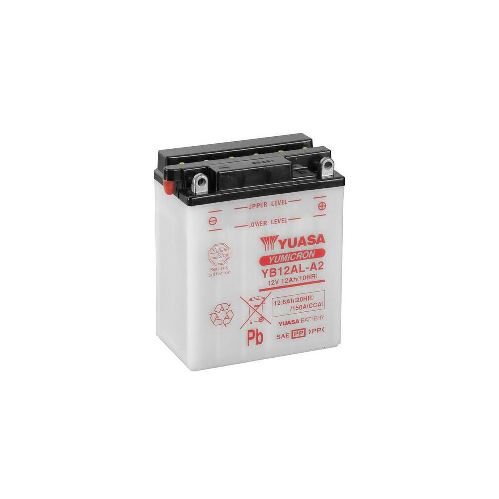 Batterie YUASA conventionnelle sans pack acide - YB12AL-A2