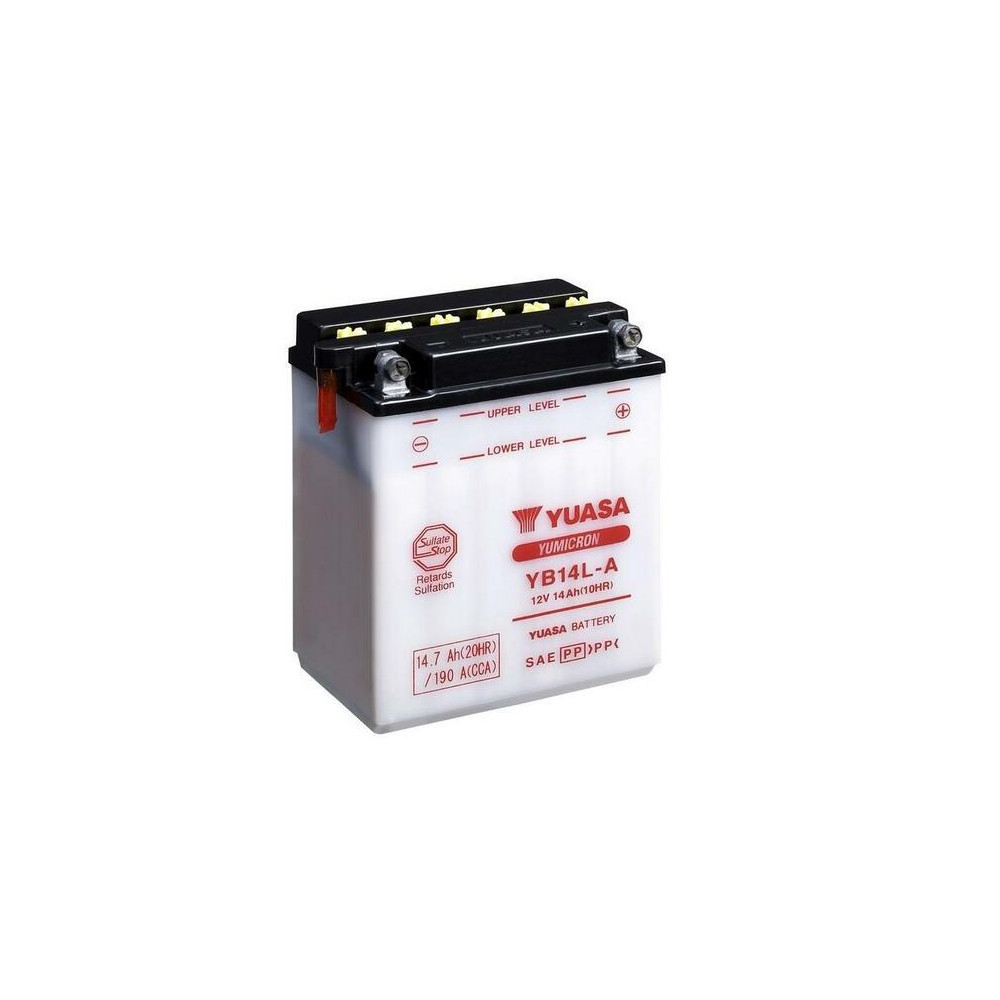 Batterie YUASA conventionnelle sans pack acide - YB14L-A