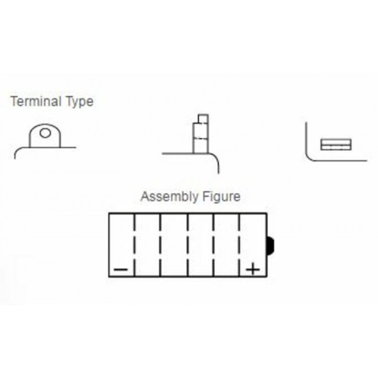 Batterie YUASA conventionnelle sans pack acide - YB14L-A