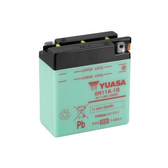 Batterie YUASA conventionnelle sans pack acide - 6N11A-1B