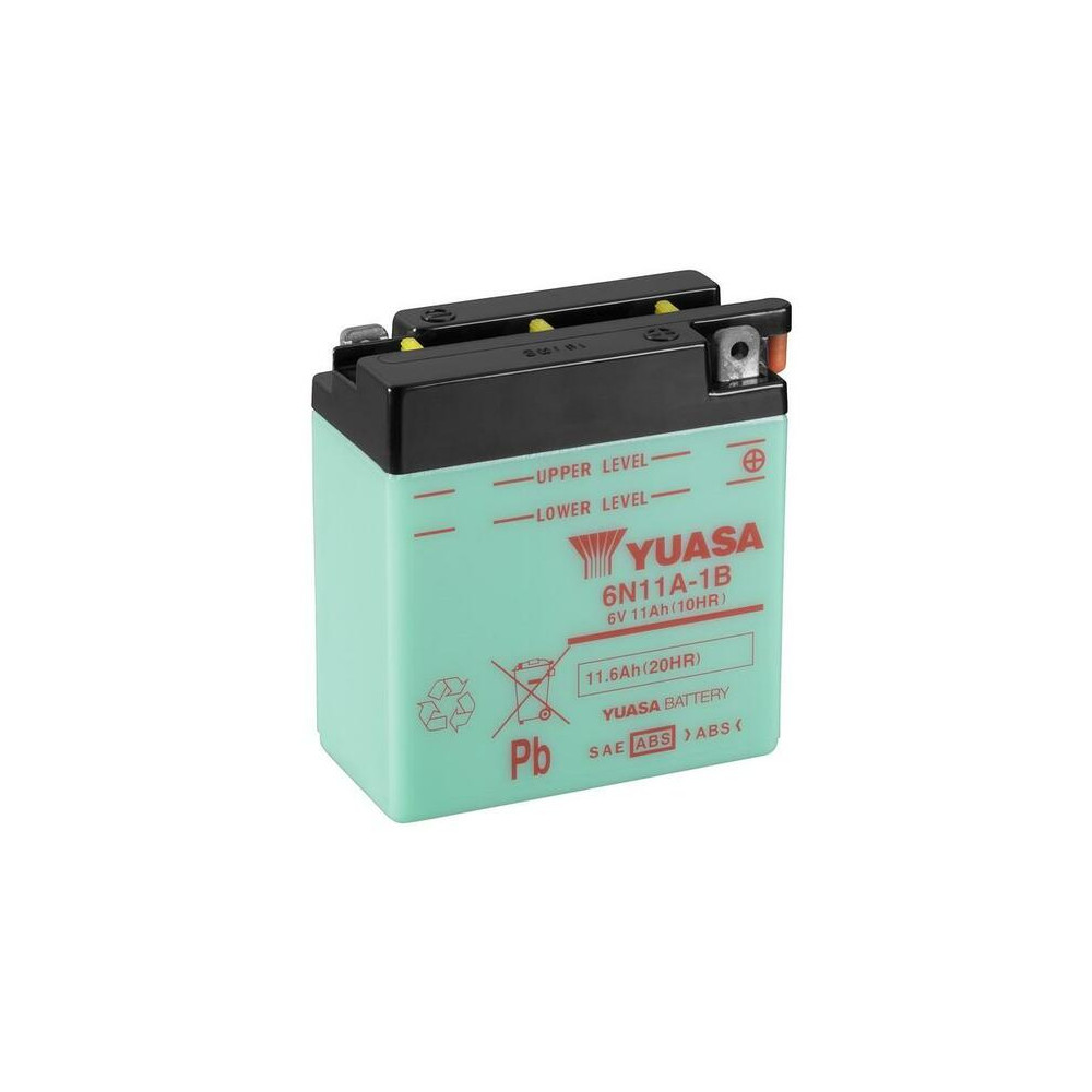 Batterie YUASA conventionnelle sans pack acide - 6N11A-1B