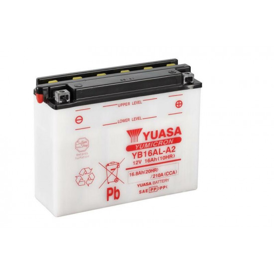 Batterie YUASA conventionnelle sans pack acide - YB16AL-A2