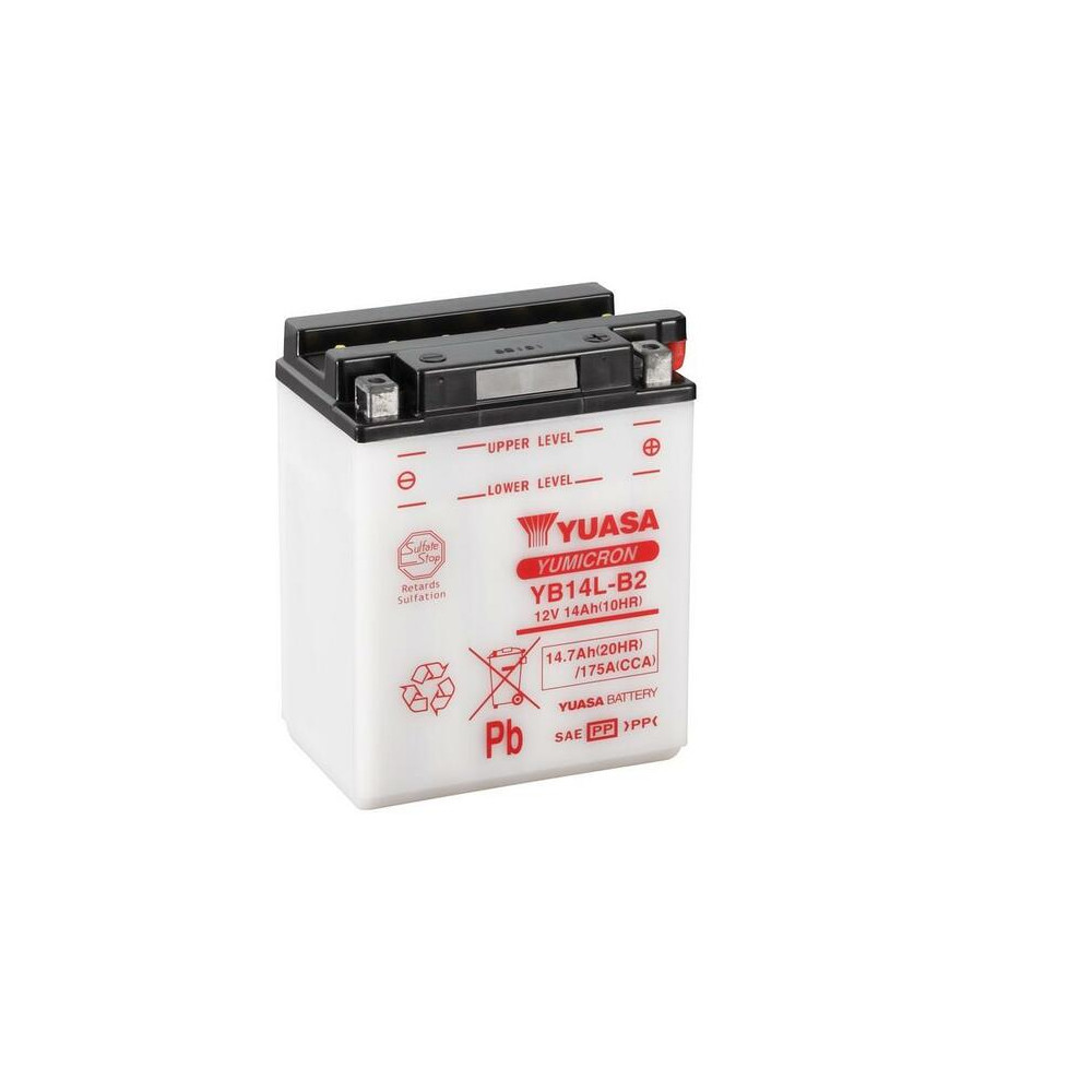 Batterie YUASA conventionnelle sans pack acide - YB14L-B2