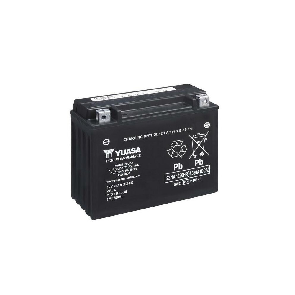 Batterie YUASA Sans entretien avec pack acide - YTX24HL-BS